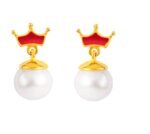 Pearl crown Earrings