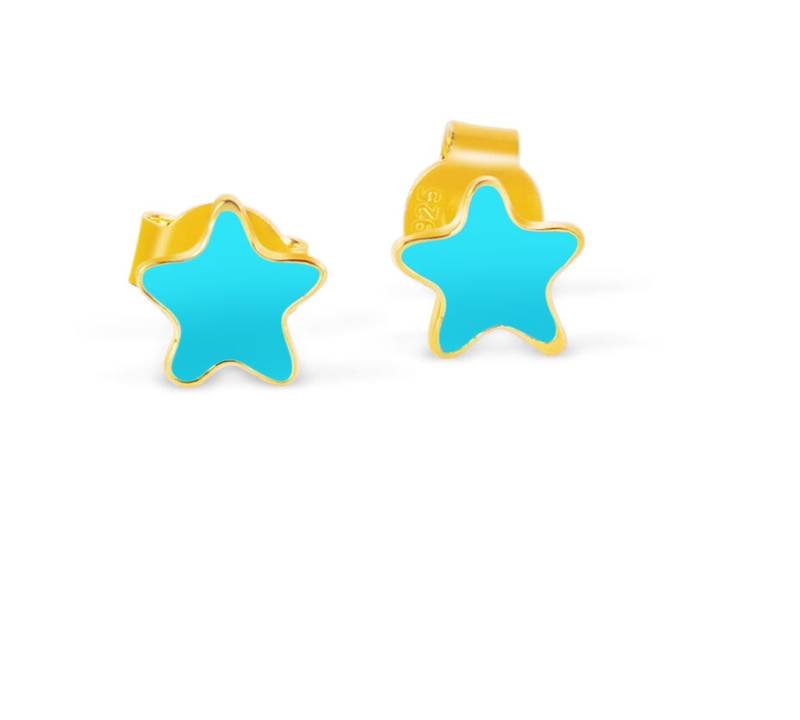 Blue star Earrings