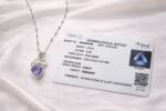 Tanzanite Precious Gemstone Pendant with Chain - Image 4