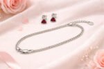 Romantic Silver Necklace & Earring Jewelry Set for Women - Image 3