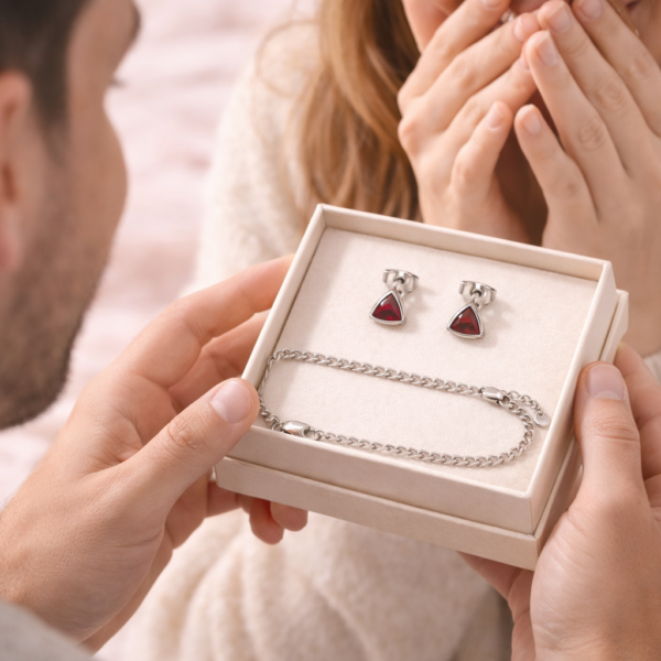 Romantic Silver Jewelry Set