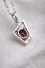 Ruby Precious Gemstone Pendant with Chain - Image 3
