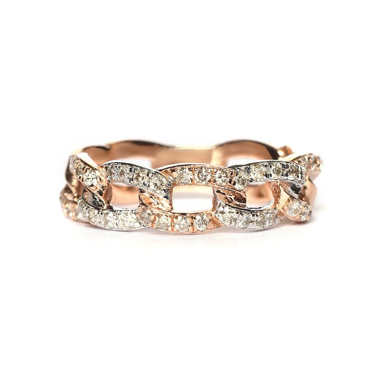 Premium-Zirconnia38.png Cuban Link Ring - Image 1