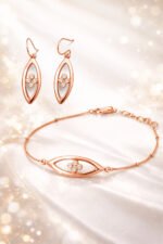 925 Premium Silver Earrings & Bracelet Jewelry Set for Women - Image 2