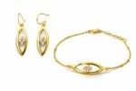 925 Premium Silver Earrings & Bracelet Jewelry Set for Women - Image 3