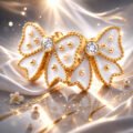 Kids- White bow Earrings - Image 5