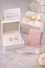 Kids- Pink Flower Earrings - Image 6