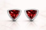 Red Triangle Ear Studs - Image 5