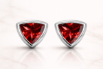 Red Triangle Ear Studs - Image 5