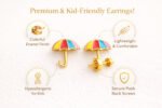 Kids- Umbrella Earrings - Image 2