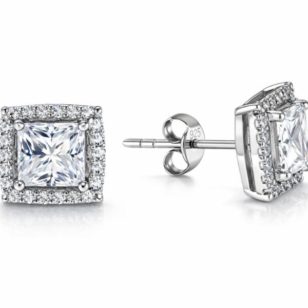 Princess Cut Earrings