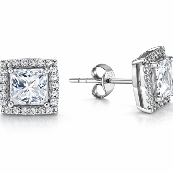 Princess Cut Earrings