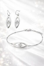 925 Premium Silver Earrings & Bracelet Jewelry Set for Women - Image 5
