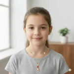 Kids 925 SILVER Jewelry Set - Little Kitten Dangles with Necklace - Image 7