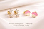 Silk Jewels Cupcake Stud Earrings - Image 3