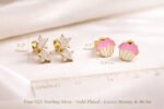 Silk Jewels Cupcake Stud Earrings - Image 2