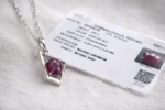 Ruby Precious Gemstone Pendant with Chain - Image 8