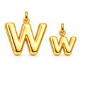 INITIALS PENDANT LETTER W & w
