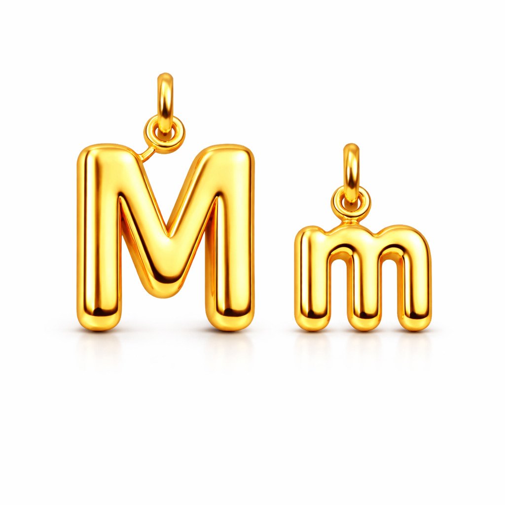 file_000000004da87208b6632fc76e4691d2 - Copy INITIALS PENDANT LETTER M & m - Image 1
