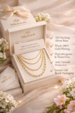 Dainty 925 Sterling Silver Gold Chain Necklace - Image 2