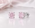 Pinkish Fancy diamond studs