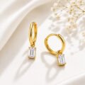 Push Back Gemstone Huggie Earrings by Silk Jewels - Image 8