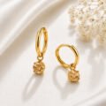 Push Back Gemstone Huggie Earrings by Silk Jewels - Image 16