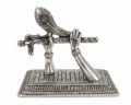 Krishna Flute Hands Sculpture | Silver plated, Antique Silver Tone Home Decor - Image 6
